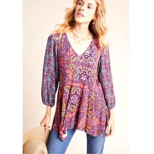 Anthropologie Mariella Peasant Tunic Top